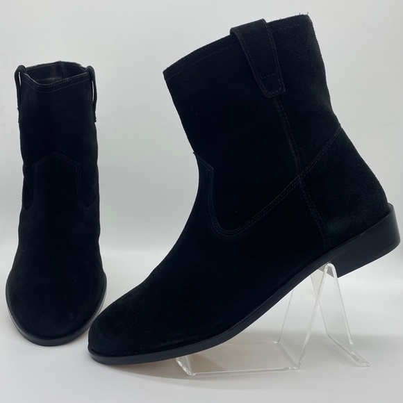 Rebecca Minkoff Black Suede Chasidy Boots Size 8M - Picture 6 of 14